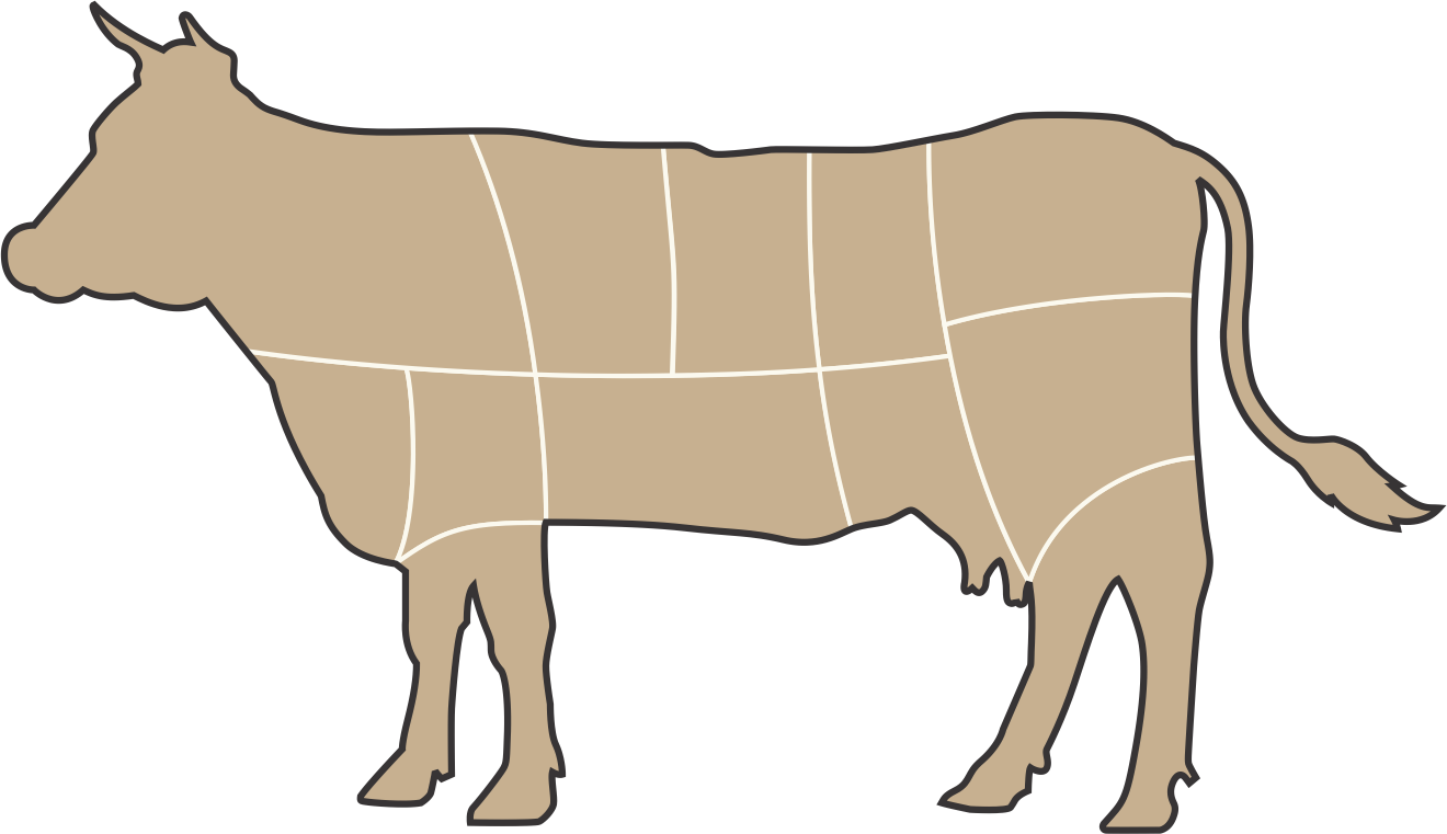 Charolais cattle parts